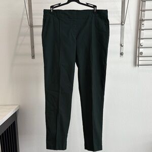 Hilary Radley Dark Green Straight Leg Pants